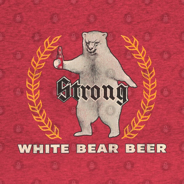 White Bear Beer Retro Defunct Breweriana by darklordpug